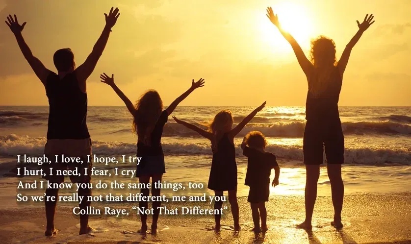 Family with arms raised in joy on the beach at sunset, representing hope and reconnection after adult child estrangement counseling in Longwood FL